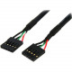 Startech.Com 18in Internal 5 pin USB IDC Motherboard Header Cable - IDC Female - IDC Female - 18 - Black - RoHS Compliance USBINT5PIN