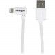 Startech.Com 1m 3 ft Angled Lightning to USB Cable - White - Angled Lightning Cable for iPhone / iPod / iPad - 3.28 ft Lightning/USB Data Transfer Cable for iPhone, iPad, iPod, Tablet - First End: 1 x Type A Male USB - Second End: 1 x Lightning Male Propr