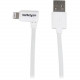 Startech.Com Angled Lightning to USB Cable - 2m (6ft) - White - 6.56 ft Lightning/USB Data Transfer Cable for iPhone, iPad, iPod - First End: 1 x Lightning Male Proprietary Connector - Second End: 1 x Type A Male USB - MFI - Nickel Plated Connector - 22/2