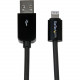 Startech.Com 3m (10ft) Long Black Apple 8-pin Lightning Connector to USB Cable for iPhone / iPod / iPad - 9.84 ft Lightning/USB Data Transfer Cable for iPhone, iPod, iPad - USB - Lightning Proprietary Connector - MFI - Black USBLT3MB