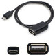 AddOn 1ft Micro-USB 2.0 (B) Male to USB 2.0 (A) Male Black Cable - 1 ft USB/USB Micro-B Data Transfer Cable for Mobile Device, Keyboard/Mouse, External Hard Drive, Flash Drive - First End: 1 x USB Type A Male USB - Second End: 1 x Micro USB Type B Male US