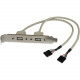 Startech.Com 2 Port USB A Female Slot Plate Adapter - Type A Female USB - 11.25 USBPLATE