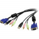 Startech.Com 10 ft 4-in-1 USB VGA KVM Cable with Audio and Microphone - 10ft USBVGA4N1A10
