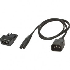 U.S. Robotics USRobotics AC Power Cord C14 to C7 + IEC C8 Adaptor - For Modem USR3453CIEC-ACC