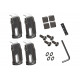 Havis Expansion Lug Kit for Added Depth - Mounting kit (4 hold down lugs, 4 vinyl lug caps, rear fence, vinyl cap) - TAA Compliance UT-2003-KIT