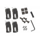 Havis Expansion Lug Kit for Added Depth - Mounting kit (4 hold down lugs, 4 vinyl lug caps, rear fence, vinyl cap) - TAA Compliance UT-2003-KIT