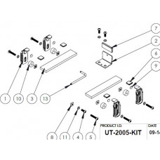 Havis UT-2005-KIT - Mounting component (wrench, installation hardware, front hold down bracket, nylon spacers, neoprene foam pads) - for VMC docking station / cradle - for Havis UT-2001 - TAA Compliance UT-2005-KIT