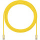 Panduit Cat.5e U/UTP Patch Network Cable - 1.64 ft Category 5e Network Cable for Network Device - First End: 1 x RJ-45 Male Network - Second End: 1 x RJ-45 Male Network - Patch Cable - 28 AWG - Yellow - 1 UTP28CH0.5MYL