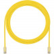 Panduit Cat.5e U/UTP Patch Network Cable - 1.64 ft Category 5e Network Cable for Network Device - First End: 1 x RJ-45 Male Network - Second End: 1 x RJ-45 Male Network - Patch Cable - 28 AWG - Yellow - 1 UTP28CH0.5MYL