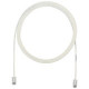 Panduit Cat.5e U/UTP Patch Network Cable - 1.64 ft Category 5e Network Cable for Network Device - First End: 1 x RJ-45 Male Network - Second End: 1 x RJ-45 Male Network - Patch Cable - 28 AWG - Off White - 1 UTP28CH0.5M
