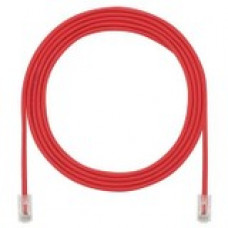 Panduit Cat.5e U/UTP Patch Network Cable - 11.48 ft Category 5e Network Cable for Network Device - First End: 1 x RJ-45 Male Network - Second End: 1 x RJ-45 Male Network - Patch Cable - 28 AWG - Red - 1 UTP28CH3.5MRD