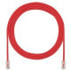 Panduit Cat.5e U/UTP Patch Network Cable - 11.48 ft Category 5e Network Cable for Network Device - First End: 1 x RJ-45 Male Network - Second End: 1 x RJ-45 Male Network - Patch Cable - 28 AWG - Red - 1 UTP28CH3.5MRD