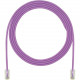 Panduit Cat.5e U/UTP Patch Network Cable - 1.64 ft Category 5e Network Cable for Network Device - First End: 1 x RJ-45 Male Network - Second End: 1 x RJ-45 Male Network - Patch Cable - 28 AWG - Violet - 1 UTP28CH0.5MVL