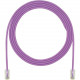 Panduit Cat.5e U/UTP Patch Network Cable - 11.48 ft Category 5e Network Cable for Network Device - First End: 1 x RJ-45 Male Network - Second End: 1 x RJ-45 Male Network - Patch Cable - 28 AWG - Violet - 1 UTP28CH3.5MVL