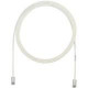 Panduit Cat.5e UTP Patch Network Cable - 7 ft Category 5e Network Cable for Network Device - First End: 1 x RJ-45 Male Network - Second End: 1 x RJ-45 Male Network - Patch Cable - Off White - 1 Pack - TAA Compliance UTP28CH7