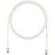 Panduit Cat.5e UTP Patch Network Cable - 6 ft Category 5e Network Cable for Network Device - First End: 1 x RJ-45 Male Network - Second End: 1 x RJ-45 Male Network - 622 Mbit/s - Patch Cable - Gold Plated Contact - 28 AWG - Off White - 1 Pack - RoHS, TAA 