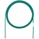 Panduit Cat.6 UTP Patch Network Cable - 14 ft Category 6 Network Cable for Network Device - First End: 1 x RJ-45 Male Network - Second End: 1 x RJ-45 Male Network - Patch Cable - Clear, Green - 1 Pack - RoHS Compliance UTP28SP14GR
