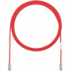 Panduit Cat.6 U/UTP Patch Network Cable - 10 ft Category 6 Network Cable for Network Device - First End: 1 x RJ-45 Male Network - Second End: 1 x RJ-45 Male Network - Patch Cable - 28 AWG - Clear, Red - 25 - TAA Compliance UTP28SP10RD-Q