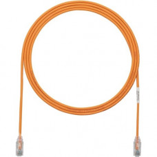 Panduit Cat.6 U/UTP Patch Network Cable - 14 ft Category 6 Network Cable for Network Device - First End: 1 x RJ-45 Male Network - Second End: 1 x RJ-45 Male Network - Patch Cable - 28 AWG - Clear, Orange - 25 - TAA Compliance UTP28SP14OR-Q