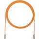 Panduit Cat.6 U/UTP Patch Network Cable - 14 ft Category 6 Network Cable for Network Device - First End: 1 x RJ-45 Male Network - Second End: 1 x RJ-45 Male Network - Patch Cable - 28 AWG - Clear, Orange - 25 - TAA Compliance UTP28SP14OR-Q