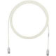 Panduit Cat.6 UTP Patch Network Cable - 1.97 ft Category 6 Network Cable for Network Device - First End: 1 x RJ-45 Male Network - Second End: 1 x RJ-45 Male Network - Patch Cable - Gold Plated Contact - Off White - 1 Pack - TAA Compliance UTP28SP2