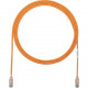 Panduit Cat.6 U/UTP Patch Network Cable - 4.92 ft Category 6 Network Cable for Network Device - First End: 1 x RJ-45 Male Network - Second End: 1 x RJ-45 Male Network - Patch Cable - 28 AWG - Clear, Orange - 25 - TAA Compliance UTP28SP1.5MOR-Q