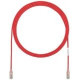 Panduit Cat.6 UTP Patch Network Cable - 1 ft Category 6 Network Cable for Network Device - First End: 1 x RJ-45 Male Network - Second End: 1 x RJ-45 Male Network - Patch Cable - Clear, Red - 1 Pack - RoHS Compliance UTP28SP1RD