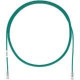 Panduit Cat.6 UTP Patch Network Cable - 20 ft Category 6 Network Cable for Network Device - First End: 1 x RJ-45 Male Network - Second End: 1 x RJ-45 Male Network - Patch Cable - Gold Plated Contact - Green - TAA Compliance UTP28SP20GR