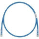 Panduit Cat.6 UTP Patch Network Cable - 3 ft Category 6 Network Cable for Network Device - First End: 1 x RJ-45 Male Network - Second End: 1 x RJ-45 Male Network - Patch Cable - Clear, Blue - 1 Pack - RoHS Compliance UTP28SP3BU