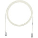 Panduit Cat.6e UTP Cable - 10 ft Category 6e Network Cable for Network Device - First End: 1 x RJ-45 Male Network - Second End: 1 x RJ-45 Male Network - Patch Cable - Gold Plated Contact - 28 AWG - White UTP28SP3M