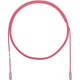 Panduit Cat.6 UTP Patch Network Cable - 19.03 ft Category 6 Network Cable for Network Device - First End: 1 x RJ-45 Male Network - Second End: 1 x RJ-45 Male Network - Patch Cable - Gold Plated Contact - Pink - 1 Pack - TAA Compliance UTP28SP19PK