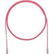 Panduit Cat.6 UTP Patch Network Cable - 7 ft Category 6 Network Cable for Network Device - First End: 1 x RJ-45 Male Network - Second End: 1 x RJ-45 Male Network - Patch Cable - Gold Plated Contact - 28 AWG - Pink - 1 Pack UTP28SP7PK