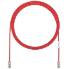 Panduit Cat.6 UTP Patch Network Cable - 3 ft Category 6 Network Cable for Network Device - First End: 1 x RJ-45 Male Network - Second End: 1 x RJ-45 Male Network - Patch Cable - Clear, Red - 1 Pack - RoHS Compliance UTP28SP3RD