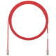 Panduit Cat.6 UTP Patch Network Cable - 3 ft Category 6 Network Cable for Network Device - First End: 1 x RJ-45 Male Network - Second End: 1 x RJ-45 Male Network - Patch Cable - Clear, Red - 1 Pack - RoHS Compliance UTP28SP3RD