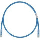 Panduit Cat.6 UTP Patch Network Cable - 5 ft Category 6 Network Cable for Network Device - First End: 1 x RJ-45 Male Network - Second End: 1 x RJ-45 Male Network - Patch Cable - 28 AWG - Clear, Blue - 1 Pack - RoHS Compliance UTP28SP5BU