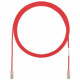 Panduit Cat.6 U/UTP Patch Network Cable - 15 ft Category 6 Network Cable for Network Device - First End: 1 x RJ-45 Male Network - Second End: 1 x RJ-45 Male Network - Patch Cable - 28 AWG - Clear, Red - 25 - TAA Compliance UTP28SP15RD-Q