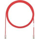 Panduit Cat.6 UTP Patch Network Cable - 6 ft Category 6 Network Cable for Network Device - First End: 1 x RJ-45 Male Network - Second End: 1 x RJ-45 Male Network - Patch Cable - Red, Clear - TAA Compliance UTP28SP6RD