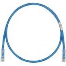 Panduit Cat.6 UTP Patch Network Cable - 7 ft Category 6 Network Cable for Network Device - First End: 1 x RJ-45 Male Network - Second End: 1 x RJ-45 Male Network - Patch Cable - Clear, Blue - 1 Pack - RoHS Compliance UTP28SP7BU
