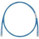 Panduit Cat.6 UTP Patch Network Cable - 7 ft Category 6 Network Cable for Network Device - First End: 1 x RJ-45 Male Network - Second End: 1 x RJ-45 Male Network - Patch Cable - Clear, Blue - 1 Pack - RoHS Compliance UTP28SP7BU