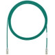Panduit Cat.6 UTP Patch Network Cable - 7 ft Category 6 Network Cable for Network Device - First End: 1 x RJ-45 Male Network - Second End: 1 x RJ-45 Male Network - Patch Cable - Clear, Green - 1 Pack - RoHS Compliance UTP28SP7GR