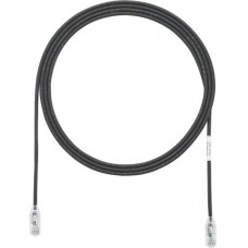 Panduit Cat.6 U/UTP Patch Network Cable - 7.87" Category 6 Network Cable for Network Device - First End: 1 x RJ-45 Male Network - Second End: 1 x RJ-45 Male Network - Patch Cable - 28 AWG - Clear, Black - 48 - TAA Compliance UTP28SP8INBL-48
