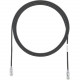 Panduit Cat.6 U/UTP Patch Network Cable - 7.87" Category 6 Network Cable for Network Device - First End: 1 x RJ-45 Male Network - Second End: 1 x RJ-45 Male Network - Patch Cable - 28 AWG - Clear, Black - 48 - TAA Compliance UTP28SP8INBL-48