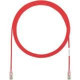 Panduit Cat.6 UTP Patch Network Cable - 1.64 ft Category 6 Network Cable for Network Device - First End: 1 x RJ-45 Male Network - Second End: 1 x RJ-45 Male Network - Patch Cable - Gold Plated Contact - Red - 1 Pack - TAA Compliance UTP28SP0.5MRD