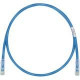 Panduit Cat.6 U/UTP Patch Network Cable - 13.12 ft Category 6 Network Cable for Network Device - First End: 1 x RJ-45 Male Network - Second End: 1 x RJ-45 Male Network - Patch Cable - Clear, Blue - 1 Pack - TAA Compliance UTPSP4MBUY