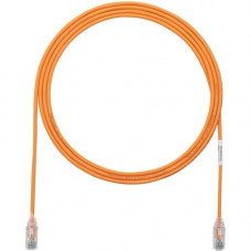 Panduit Cat.6 U/UTP Patch Network Cable - 9 ft Category 6 Network Cable for Network Device - First End: 1 x RJ-45 Male Network - Second End: 1 x RJ-45 Male Network - Patch Cable - 28 AWG - Clear, Orange - 25 UTP28SP9OR-Q