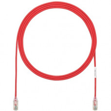 Panduit Cat.6 U/UTP Patch Network Cable - 9 ft Category 6 Network Cable for Network Device - First End: 1 x RJ-45 Male Network - Second End: 1 x RJ-45 Male Network - Patch Cable - 28 AWG - Clear, Red - 25 UTP28SP9RD-Q