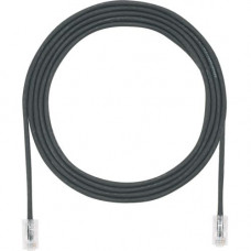 Panduit Cat.6a UTP Patch Network Cable - 8" Category 6a Network Cable for Network Device - First End: 1 x RJ-45 Male Network - Second End: 1 x RJ-45 Male Network - Patch Cable - Clear, Black - 1 Pack - TAA Compliance UTP28X8INBL
