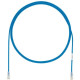 Panduit Cat.6a F/UTP Network Cable - 40 ft Category 6a Network Cable for Network Device - First End: 1 x RJ-45 Male Network - Second End: 1 x RJ-45 Male Network - 28 AWG - Clear, Blue - 1 UTP28X40BU