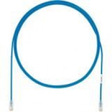 Panduit Category 6a Network Patch Cable - 7 ft Category 6a Network Cable for Network Device - First End: 1 x RJ-45 Male Network - Second End: 1 x RJ-45 Male Network - Patch Cable - Gold Plated Contact - Blue - 1 Pack - TAA Compliance UTP28X7BU