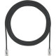 Panduit Cat.6a F/UTP Patch Network Cable - Category 6a for Network Device - Patch Cable - 7.87" - 48 Pack - 1 x RJ-45 Male Network - 1 x RJ-45 Male Network - Clear, Black UTP28X8INBL-48